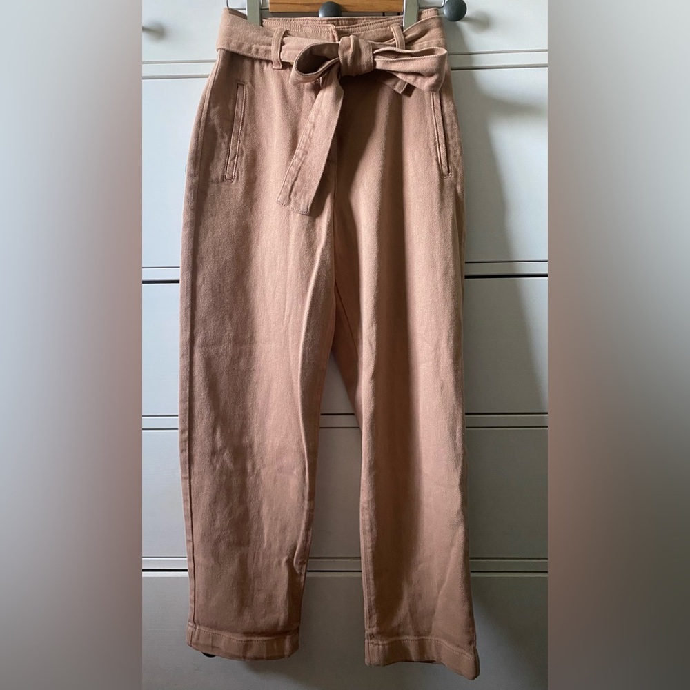 Wilfred Free Aritzia Blush Pink Tie Waist Pants Size 0 Career Professional